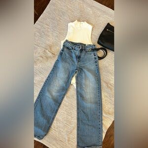 Old navy Sky Hi-Waisted Wide-Leg Jeans